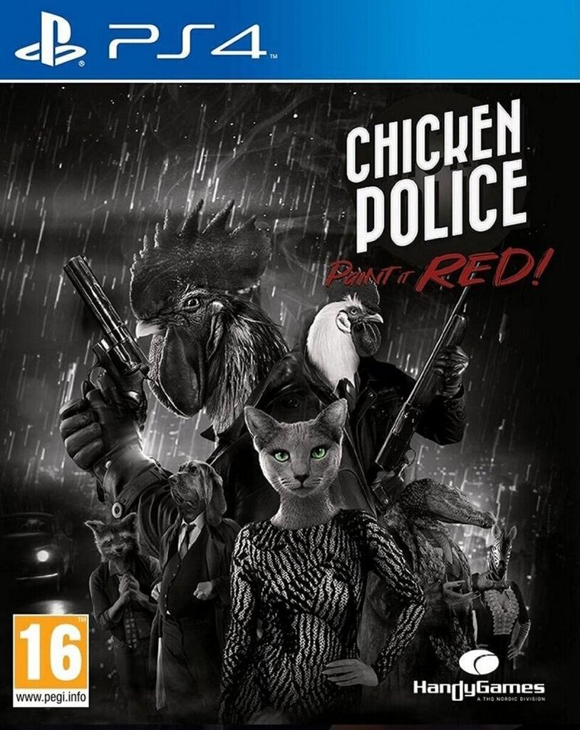 Компьютерная игра PS4 Chicken Police - Paint it RED! цена | 220.lv