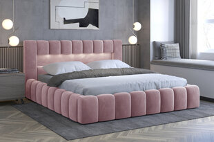 Кровать NORE Lamica 05, 160x200 см, розовая цена и информация | Кровати | 220.lv