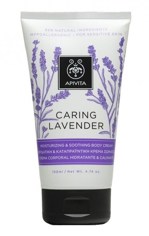 Ķermeņa krēms Apivita Caring Lavende, 150 ml cena un informācija | Ķermeņa krēmi, losjoni | 220.lv