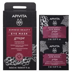 Acu maska ​​ar vīnogām Apivita Express Beauty, 2 x 2 ml  цена и информация | Маски для лица, патчи для глаз | 220.lv