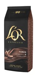 Kafijas pupiņas L'OR Forza, 1kg cena un informācija | Kafija, kakao | 220.lv