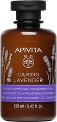 Ķermeņa mazgāšanas līdzeklis jutīgai ādai Apivita Caring Lavender, 250 ml cena un informācija | Dušas želejas, eļļas | 220.lv