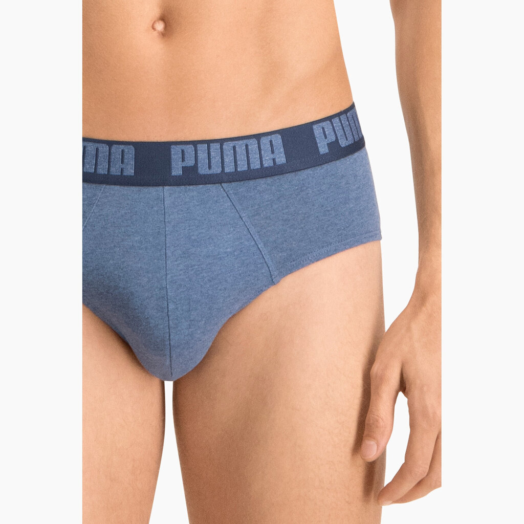 Puma Trikotāžas Apakšveļa Basic Brief Blue 889100 21/L cena un informācija | Vīriešu apakšbikses | 220.lv