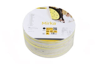 Slīpēšanas papīrs griestu un sienas slīpmašīnai 225mm Mirka P120 цена и информация | Шлифовальные станки | 220.lv