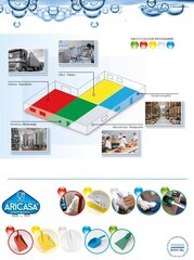 Щетка ручная Aricasa, 230мм, синяя цена и информация | Чистящие средства | 220.lv