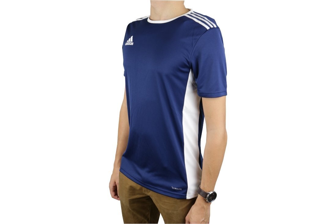 Sporta T-krekls vīriešiem Adidas Entrada 18 CF1036 (44253), zils cena un informācija | Sporta apģērbs vīriešiem | 220.lv