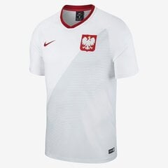 Vīriešu krekls Nike Polski FTBL Top SS Home, balts cena un informācija | Vīriešu T-krekli | 220.lv