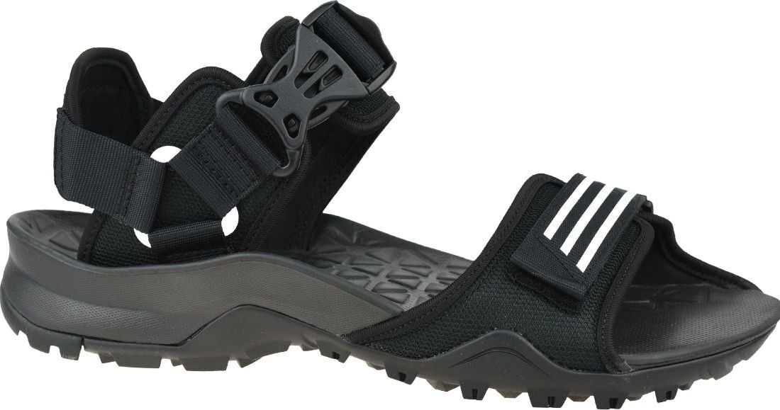 Sandales vīriešiem Adidas Cyprex Ultra Sandal EF0016, melnas cena un informācija | Vīriešu iešļūcenes, čības, sandales | 220.lv