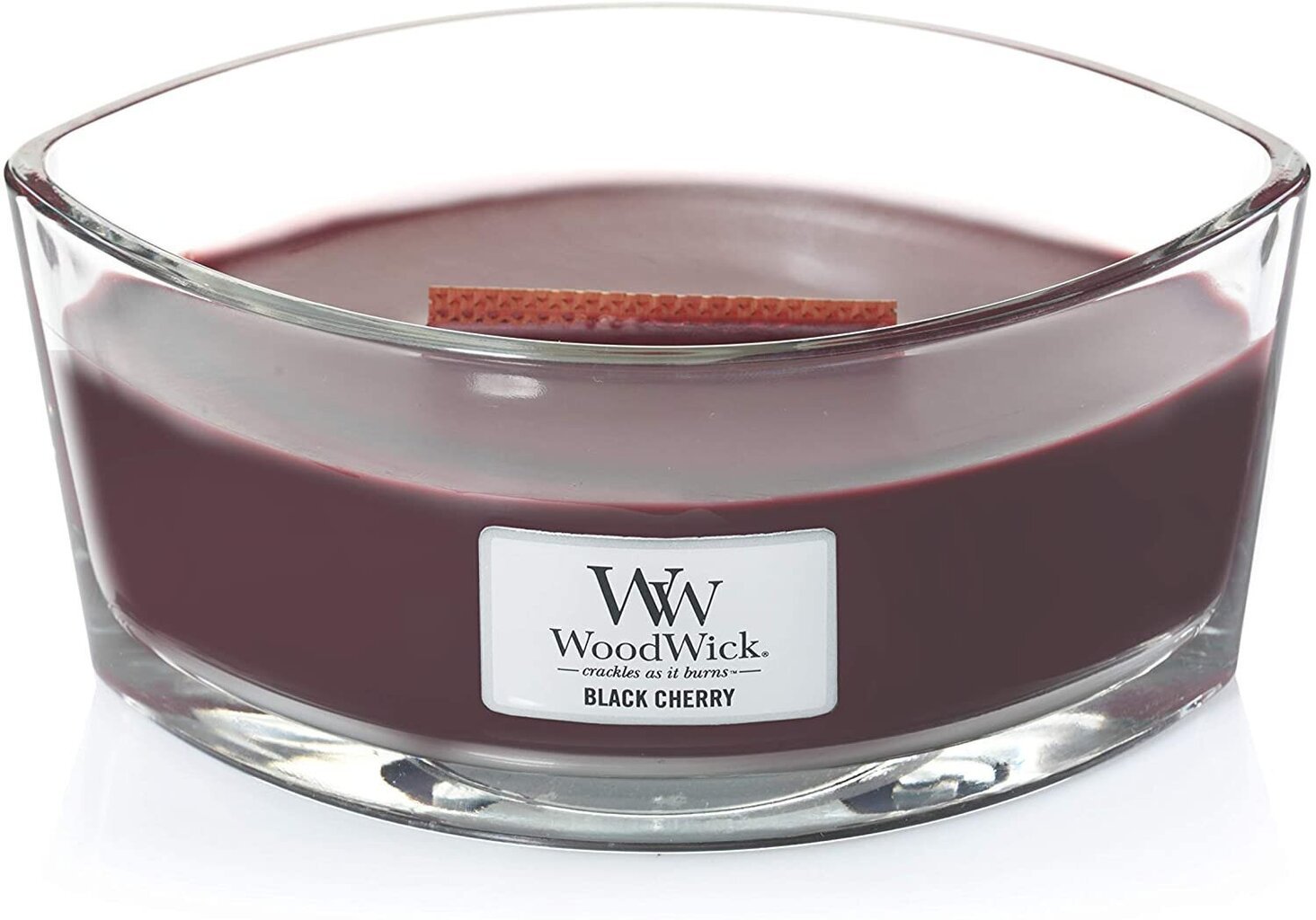 WoodWick aromātiska svece Black Cherry, 453,6 g cena un informācija | Sveces un svečturi | 220.lv