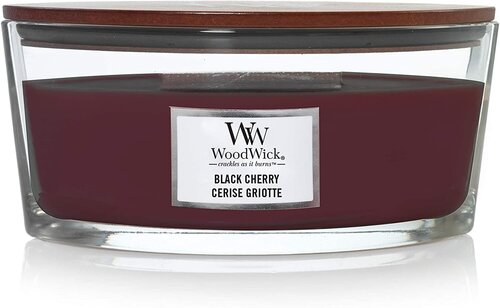 WoodWick ароматная свеча Black Cherry,  453.6 г цена и информация | Подсвечники, свечи | 220.lv