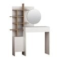 Туалетный столик Kalune Design 4303, белый/коричневый
