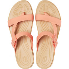 Crocs™ женские тапочки Tulum Toe Post Sandal, белые цена и информация | Шлепанцы, тапочки для женщин | 220.lv