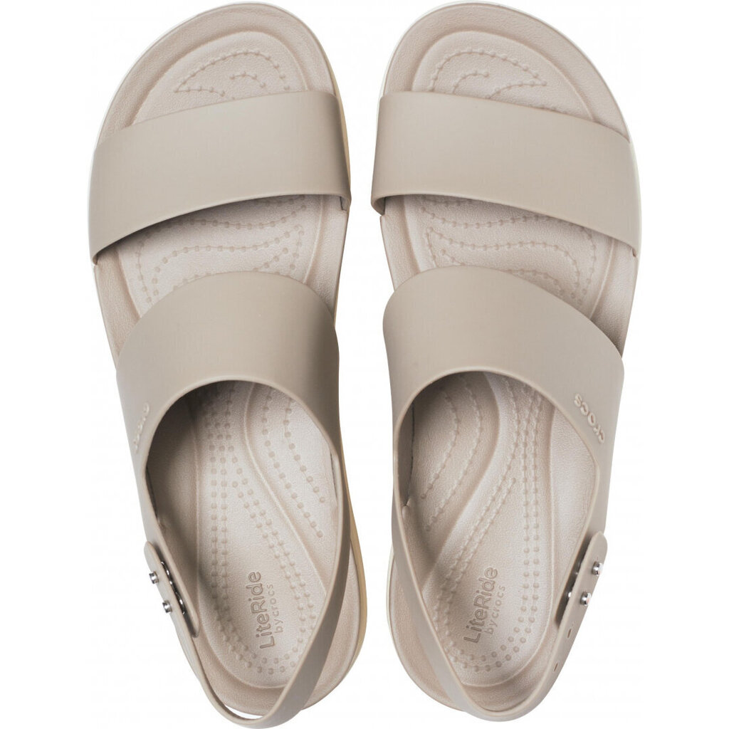 Sieviešu sandales Crocs™ Brooklyn Low Wedge Womens, pelēkas цена и информация | Sieviešu sandales | 220.lv