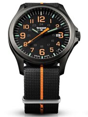 Vīriešu pulkstenis Traser P67 Officer Pro GunMetal Black/Orange цена и информация | Мужские часы | 220.lv
