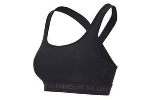 Sporta krūšturis Sievietēm Under Armour Crossback Mid Bra 1361034-001, melns цена и информация | Спортивная одежда для женщин | 220.lv