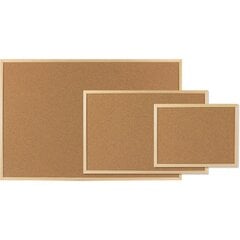 Доска для заметок, 40x60см, в деревянной раме цена и информация | Канцелярия | 220.lv