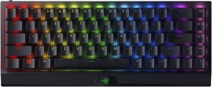 Механическая клавиатура, Razer BlackWidow V3 Mini HyperSpeed, RGB, Yellow Switch, чёрная, US цена и информация | Клавиатуры | 220.lv