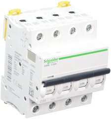 Автоматический выключатель 4P C 20A 6kA Acti9 iC60N цена и информация | Электрические выключатели, розетки | 220.lv