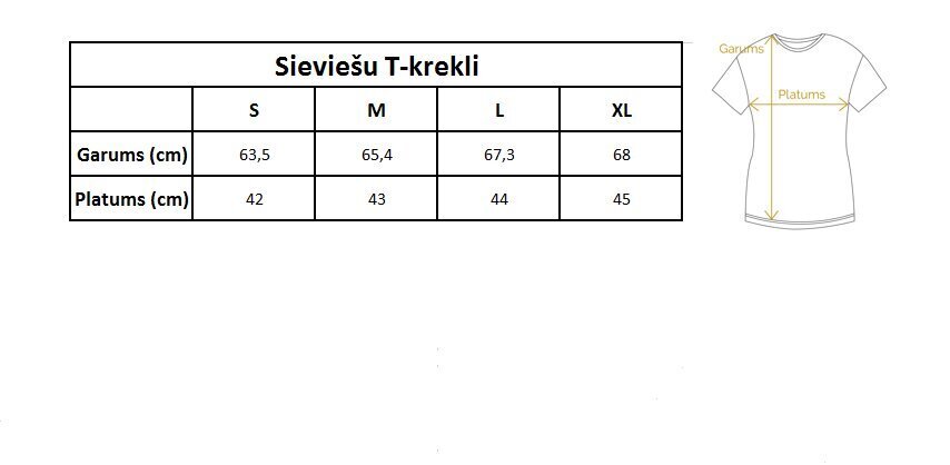 Sieviešu T-krekls ar apdruku "AUTUMN" (Balta) цена и информация | T-krekli sievietēm | 220.lv