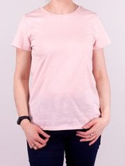 Sieviešu vienkrāsains T-krekls (Rozā) cena un informācija | T-krekli sievietēm | 220.lv