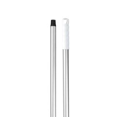Алюминиевая ручка ARICASA 140 см с резьбой и наконечником, белая цена и информация | Чистящие средства | 220.lv
