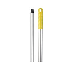 Алюминиевая ручка ARICASA 140 см с резьбой и наконечником, желтая цена и информация | Чистящие средства | 220.lv