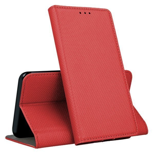 Mocco Smart Magnet Book Case Grāmatveida Maks Telefonam Xiaomi Mi 11 5G Sarkans cena un informācija | Telefonu vāciņi, maciņi | 220.lv