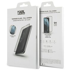 Karl Lagerfeld KLSPP12MTR Magic Logo Tempered Glass Aizsargstikls Pilnam Ekrānam Apple iPhone 12 / 12 Pro cena un informācija | Ekrāna aizsargstikli | 220.lv