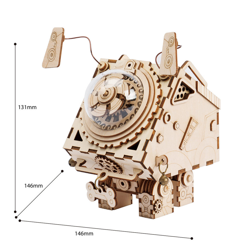 Konstruktors 3D puzle Robotime Seymour цена и информация | Konstruktori | 220.lv