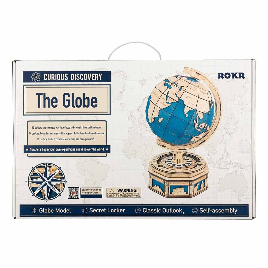 Konstruktors Robotime The Globe, 3D puzle cena un informācija | Konstruktori | 220.lv