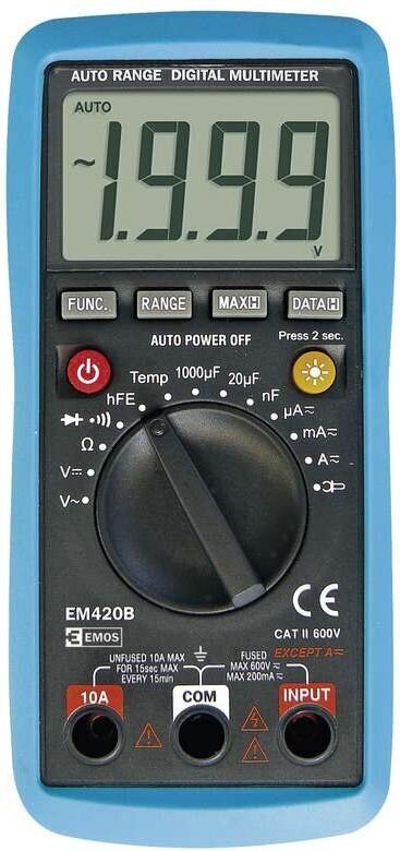 Digitālais multimetrs EM420B cena un informācija | Rokas instrumenti | 220.lv
