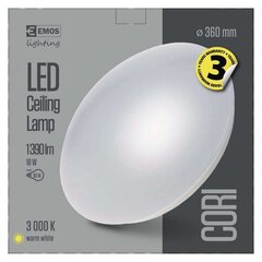 Светодиодный потолочный (настенный) светильник Cori R 18W/ теплый белый WW цена и информация | Потолочные светильники | 220.lv