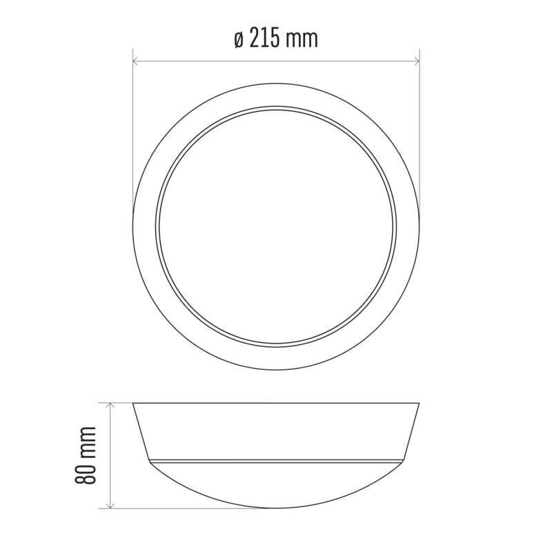 Led- Griestu, sienas lampa 14W WW IP54 cena un informācija | Griestu lampas | 220.lv