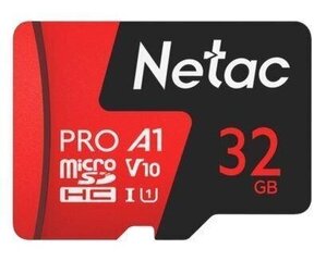 MEMORY MICRO SDHC 32GB UHS-I/W/A NT02P500PRO-032G-R NETAC цена и информация | Карты памяти для мобильных телефонов | 220.lv