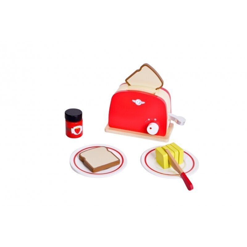Koka rotaļu tosteris Retro toaster Classic World, 12 d cena un informācija | Rotaļlietas meitenēm | 220.lv