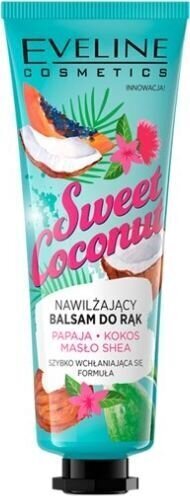 Mitrinošs kokosriekstu roku losjons Eveline Sweet Coconut, 50 ml цена и информация | Ķermeņa krēmi, losjoni | 220.lv