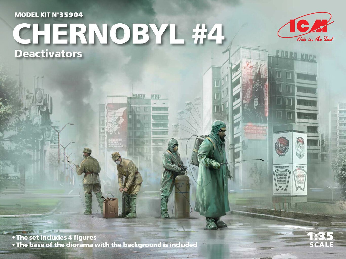 Līmējošais modelis ICM 35904 Černobiļas Dezaktivatori 1/35 цена и информация | Līmējamie modeļi | 220.lv