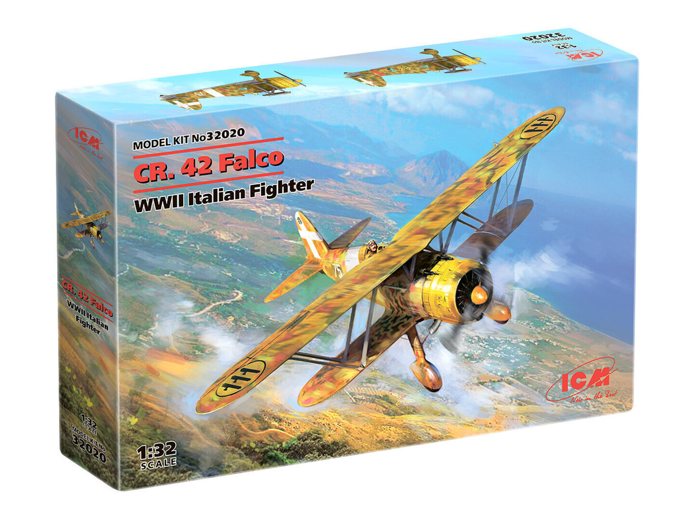 Līmējošais modelis ICM 32020 CR. 42 Falco 1/32 цена и информация | Līmējamie modeļi | 220.lv