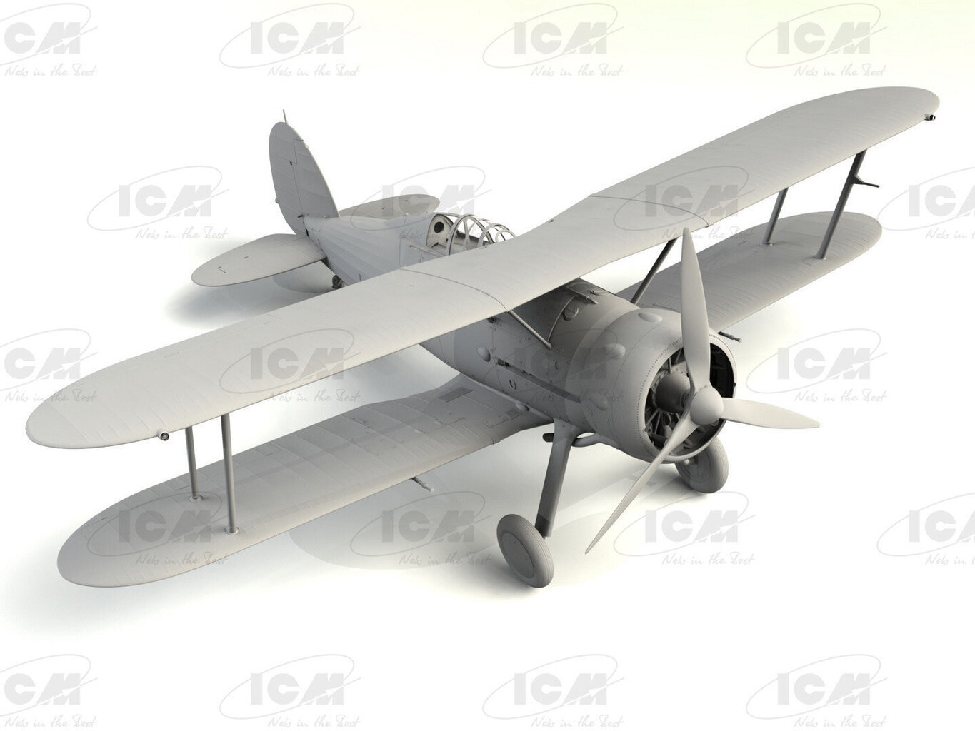 Līmējošais modelis ICM 32042 Gloster Sea Gladiator Mk.II 1/32 cena un informācija | Līmējamie modeļi | 220.lv