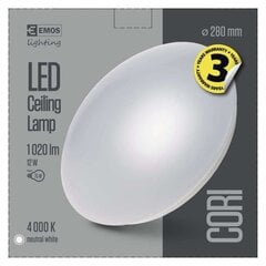 LED griestu lampa Cori R 12W/neitrāla цена и информация | Потолочные светильники | 220.lv