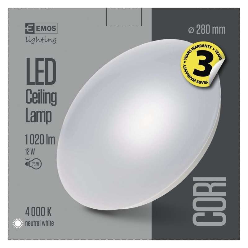 LED griestu lampa Cori R 12W/neitrāla cena un informācija | Griestu lampas | 220.lv