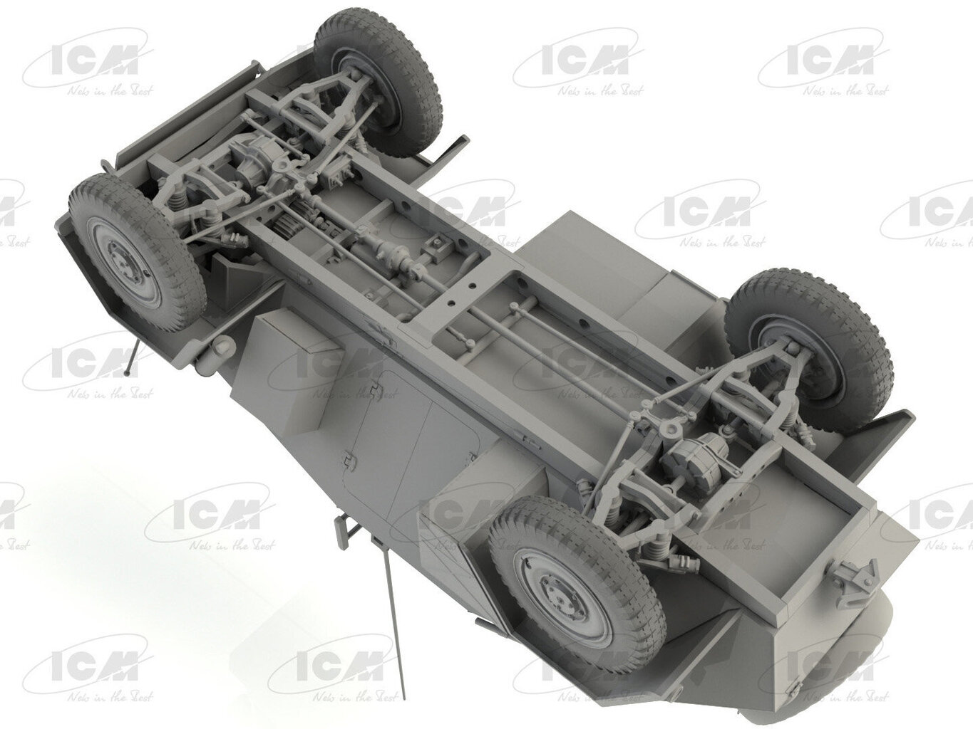 Līmējamais modelis ICM 35110 Sd.Kfz. 247 Ausf.B 1/35 cena un informācija | Līmējamie modeļi | 220.lv