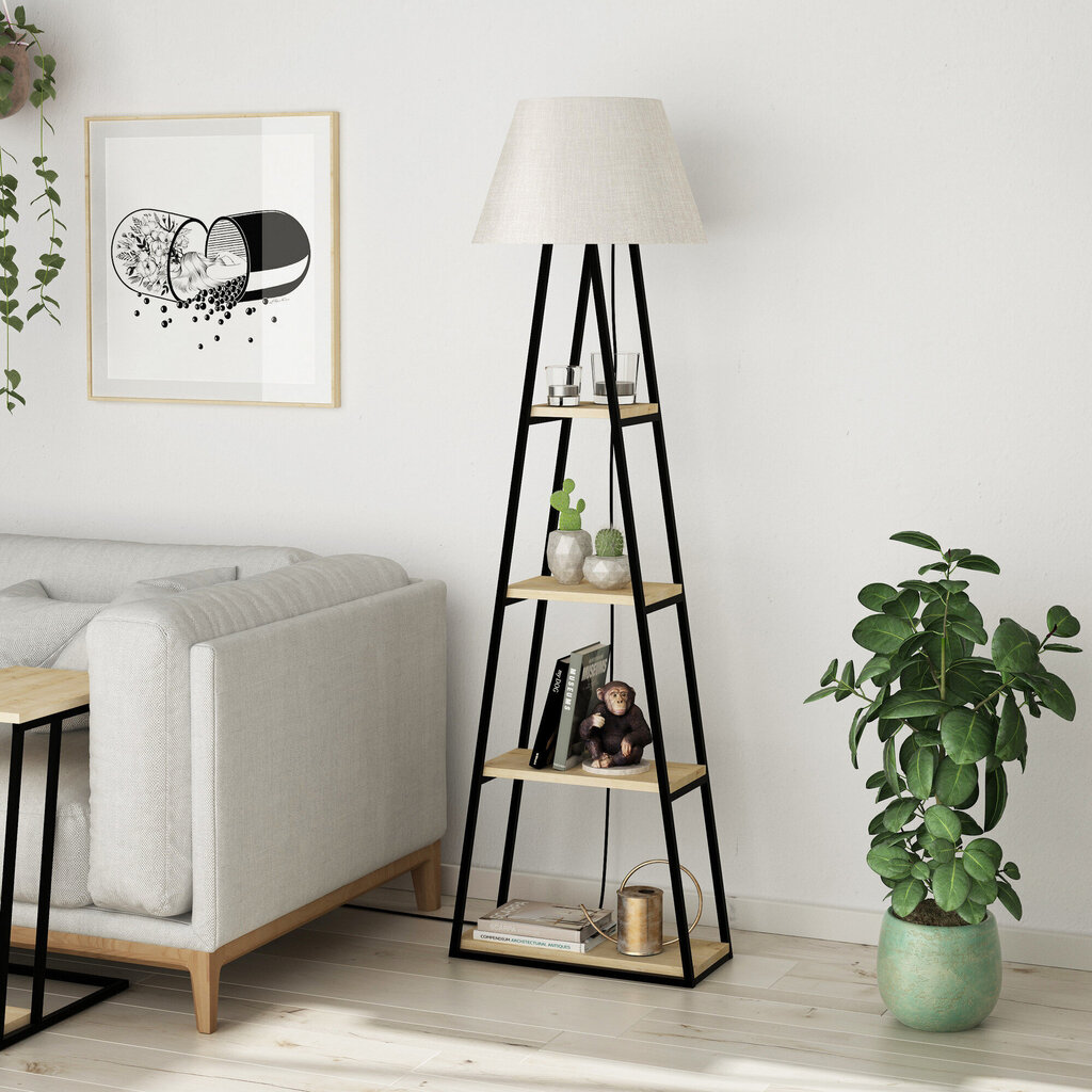 Stāvlampa Kalune Design 855, brūna/balta cena un informācija | Stāvlampas | 220.lv