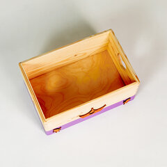 Ящик для хранения игрушек, ручной работы, фиолетовый цена и информация | Ящики для вещей | 220.lv