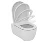 Sienas tualetes pods Ideal Standard WC Blend Curve Aquablade ar lēni aizveramu vāku T374901 / T376001 cena un informācija | Tualetes podi | 220.lv