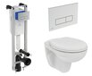 Sienas tualetes poda vāks Ideal Standard WC EUROVIT Rimless cena un informācija | Tualetes podi | 220.lv