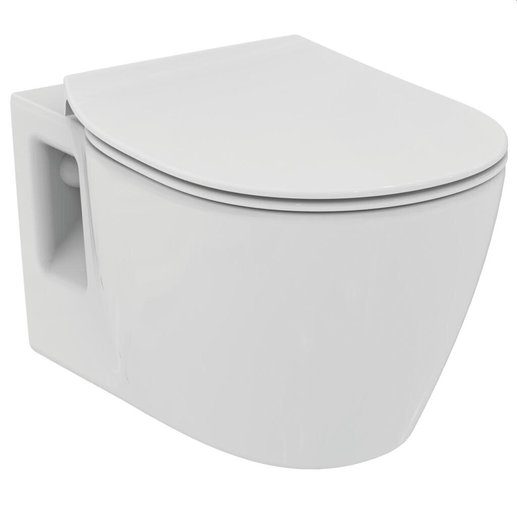 Komplekts: sienas tualetes pods Ideal Standard WC Connect RIM, lēni aizverams vāks, rāmis Prosys Eco WC, balta poga E803501 / E772401 / E2332AC цена и информация | Tualetes podi | 220.lv