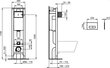 Komplekts: sienas tualetes pods Ideal Standard WC Connect RIM, lēni aizverams vāks, rāmis Prosys Eco WC, balta poga E803501 / E772401 / E2332AC цена и информация | Tualetes podi | 220.lv