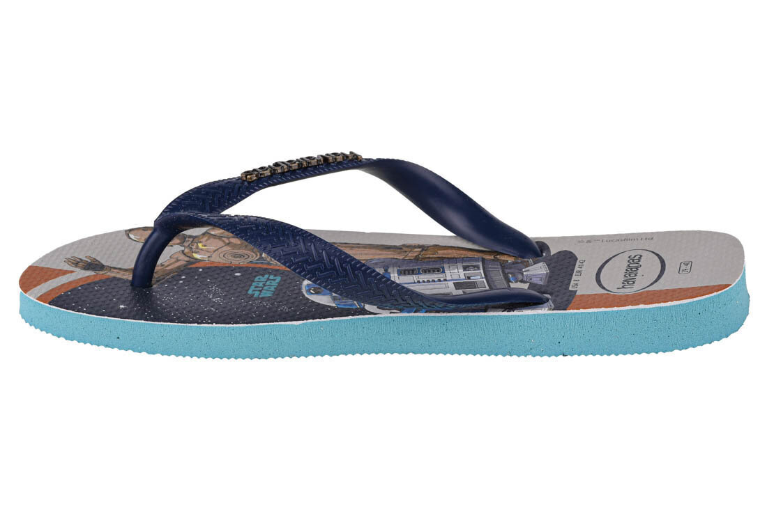 Iešļūcenes vīriešiem Havaianas Stars Wars 4135185-0031, zilas cena un informācija | Vīriešu iešļūcenes, čības, sandales | 220.lv