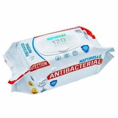 Mitrās antibakteriālās salvetes Naturelle Super Pack īpaši mīkstas, bagātinātas ar E vitamīnu, D- pantenolu, sudraba joniem, 120gab. цена и информация | Первая помощь | 220.lv